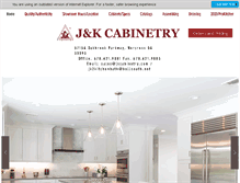 Tablet Screenshot of jkcabinetry.com